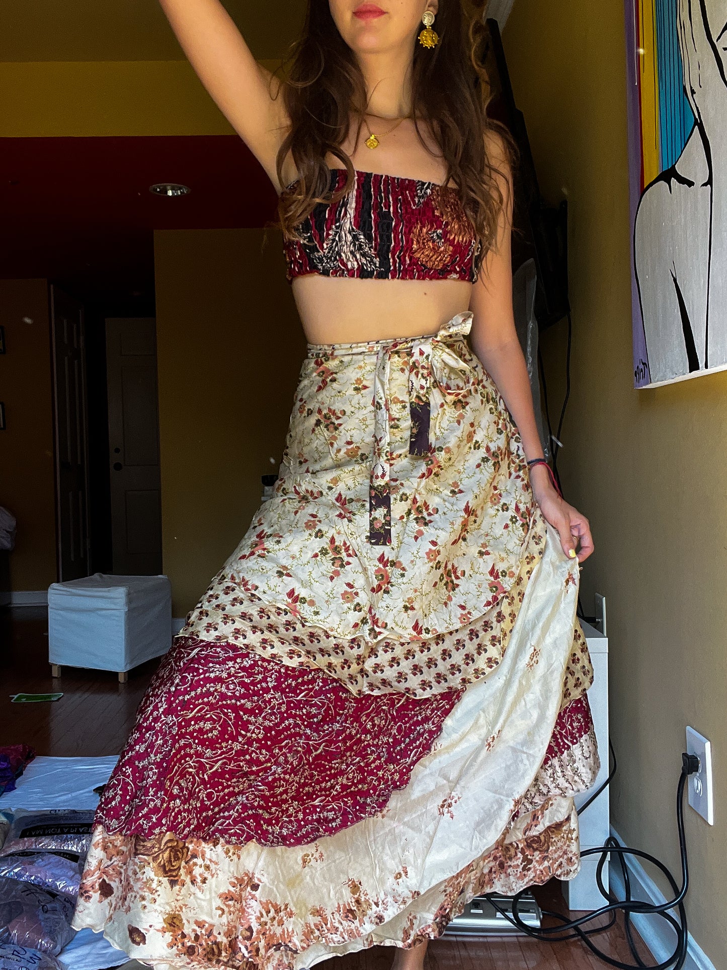 sari wrap skirt #80- SOMEONE NEEDS TO GET THIS ONE