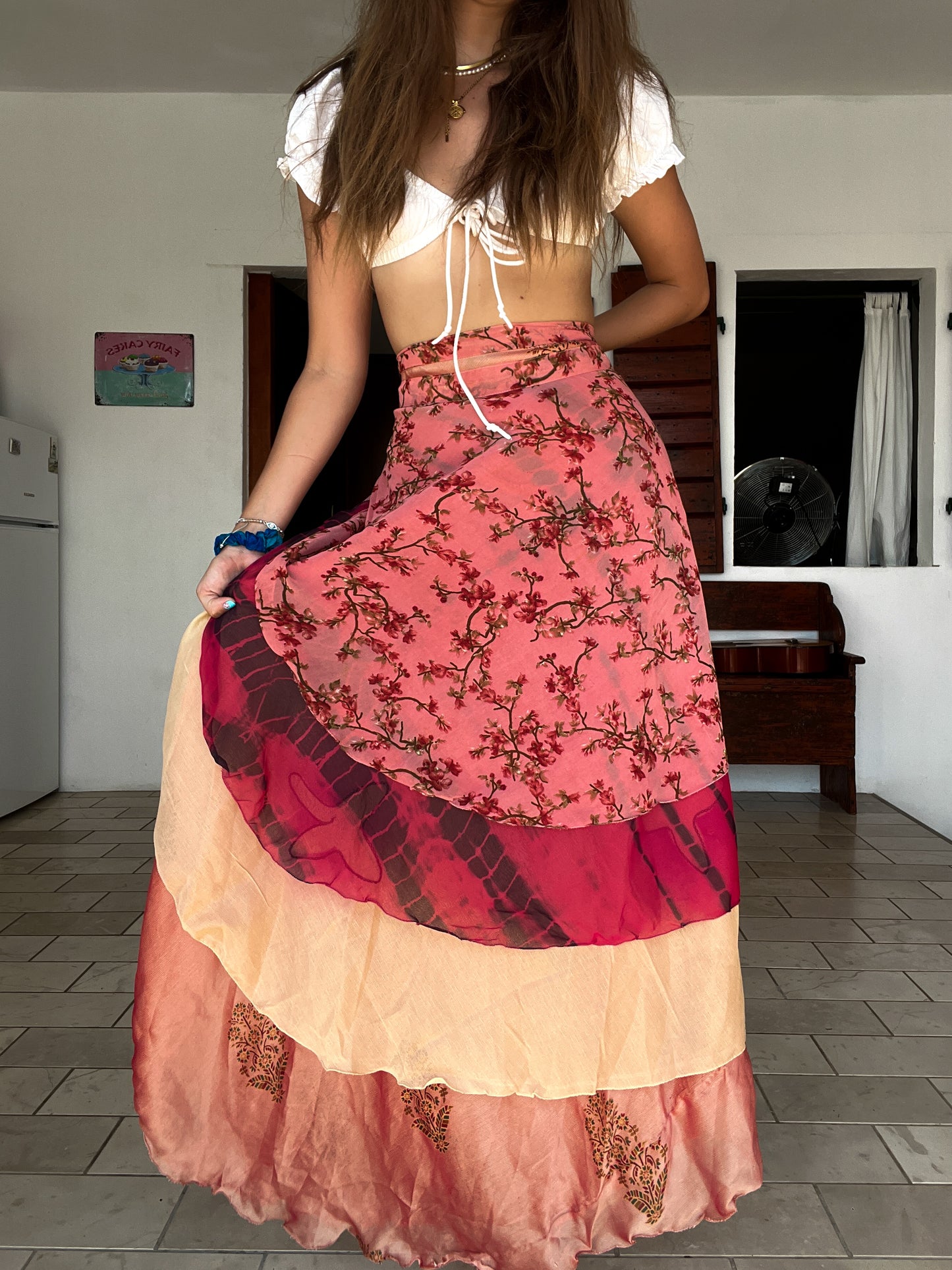 Sari Wrap sample- pink.. JAW DROPPING #4