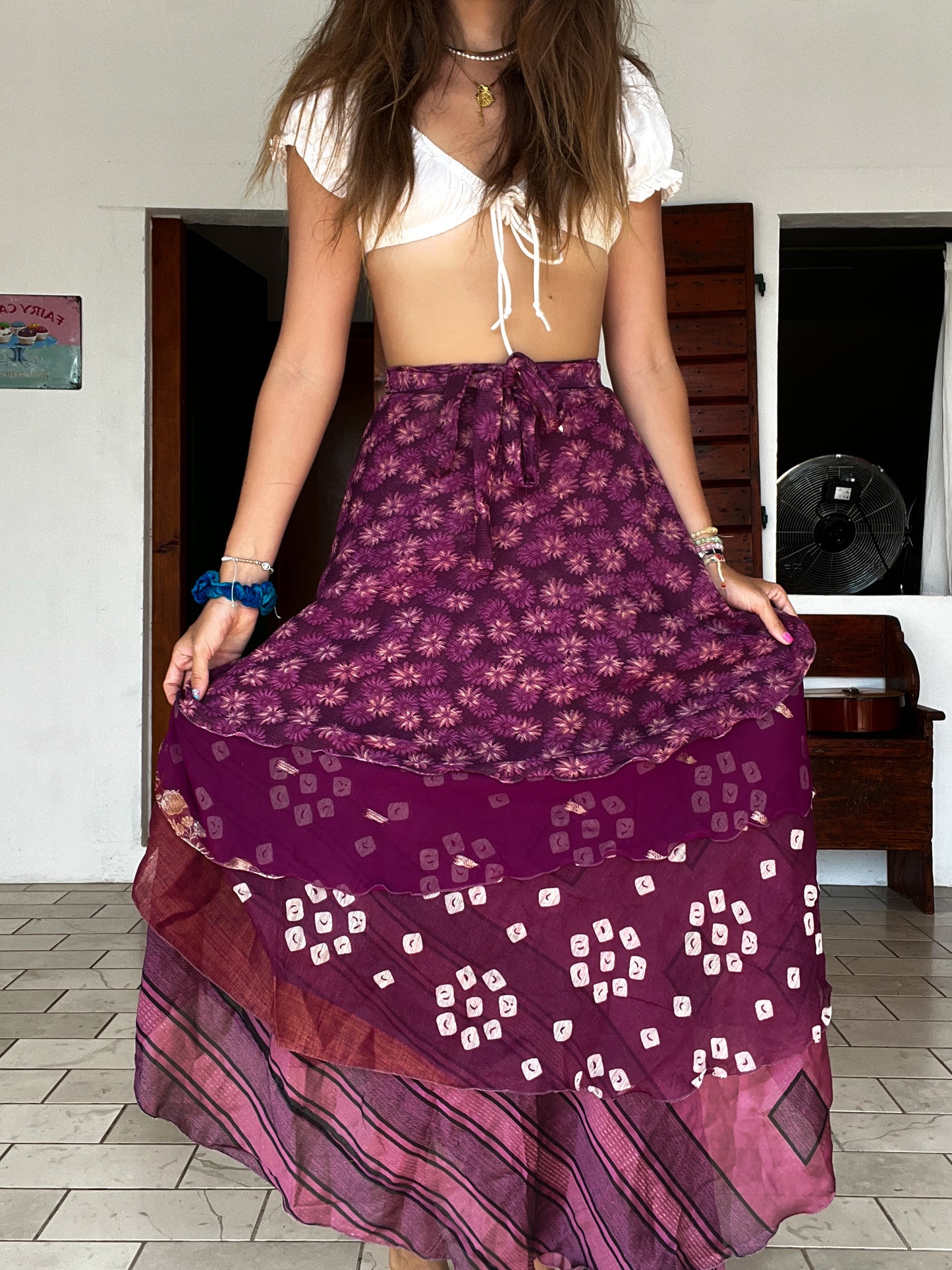 Sari Wrap sample- purple #5