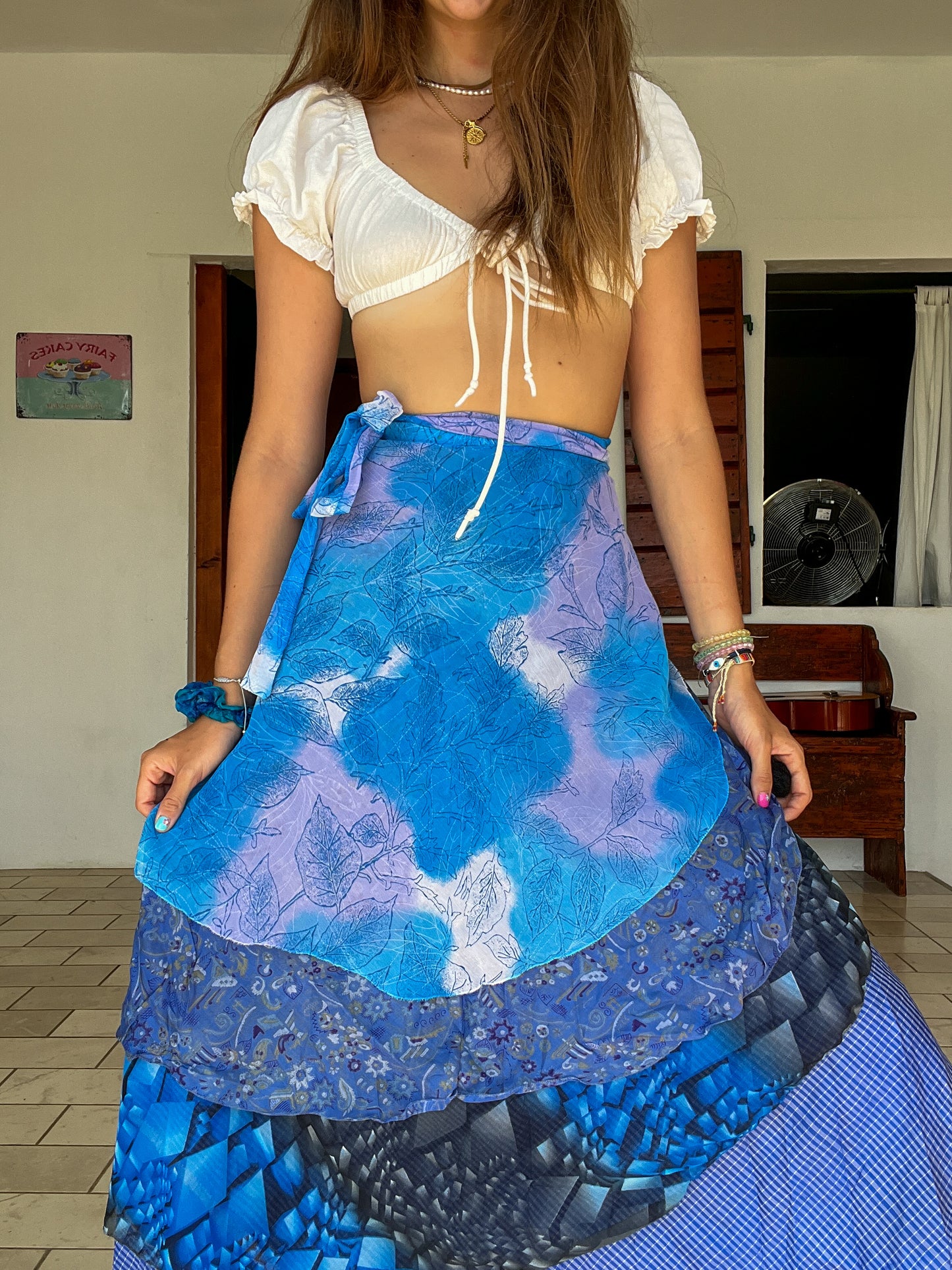 Sari Wrap sample- Blue #6