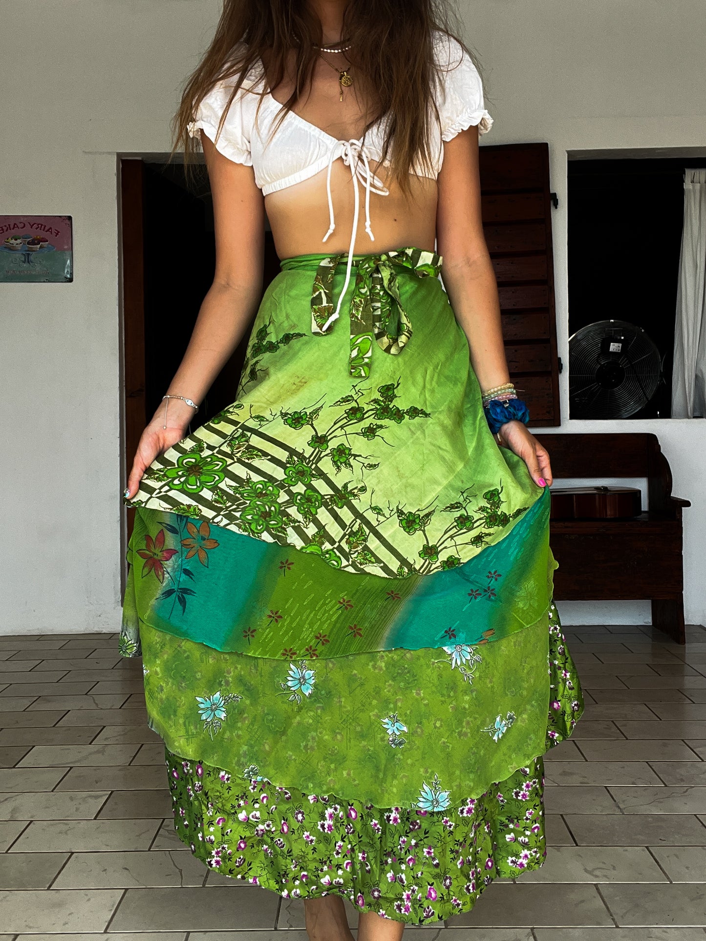 Sari Wrap sample- Light Green #14