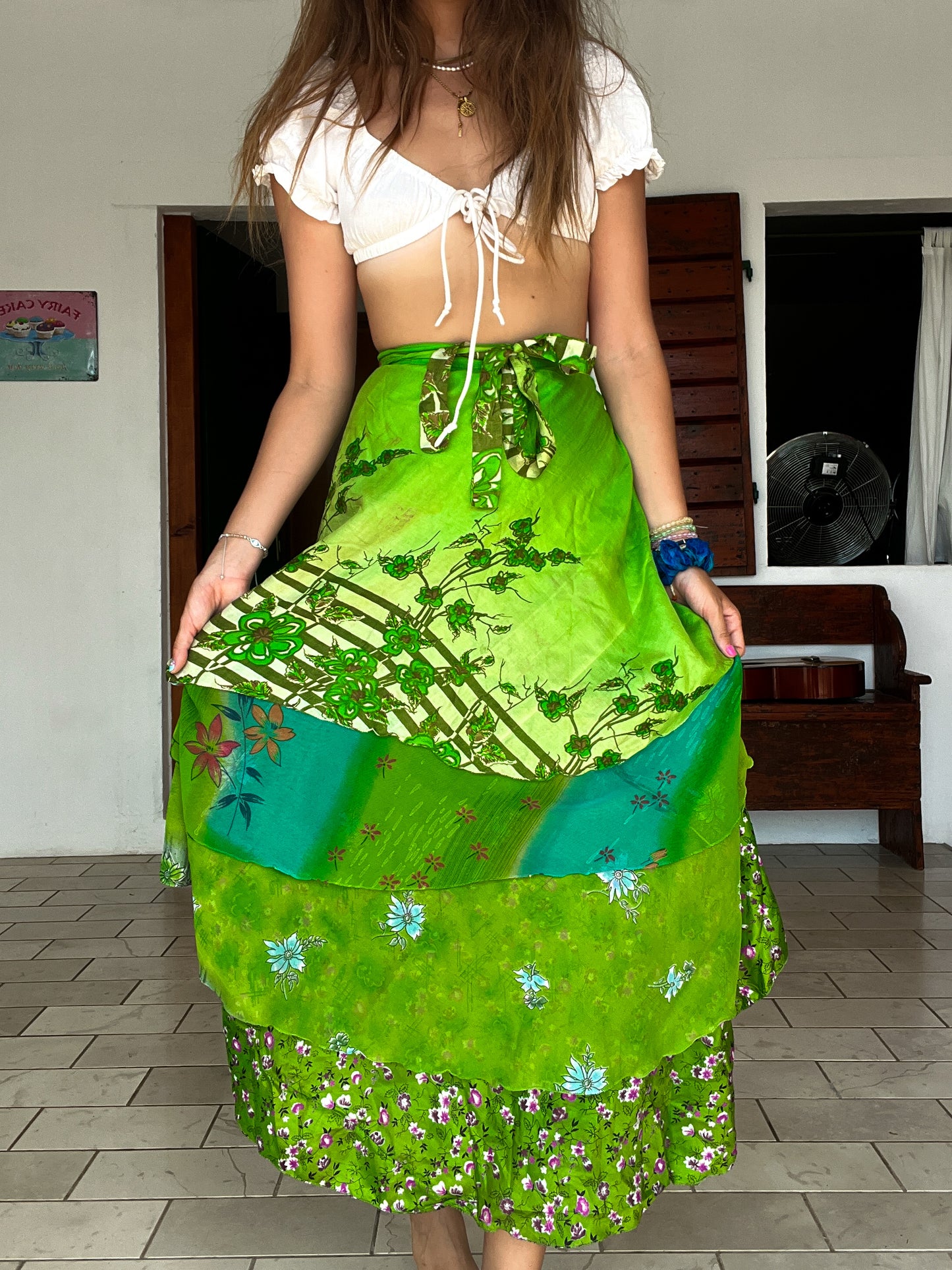 Sari Wrap sample- Light Green #14