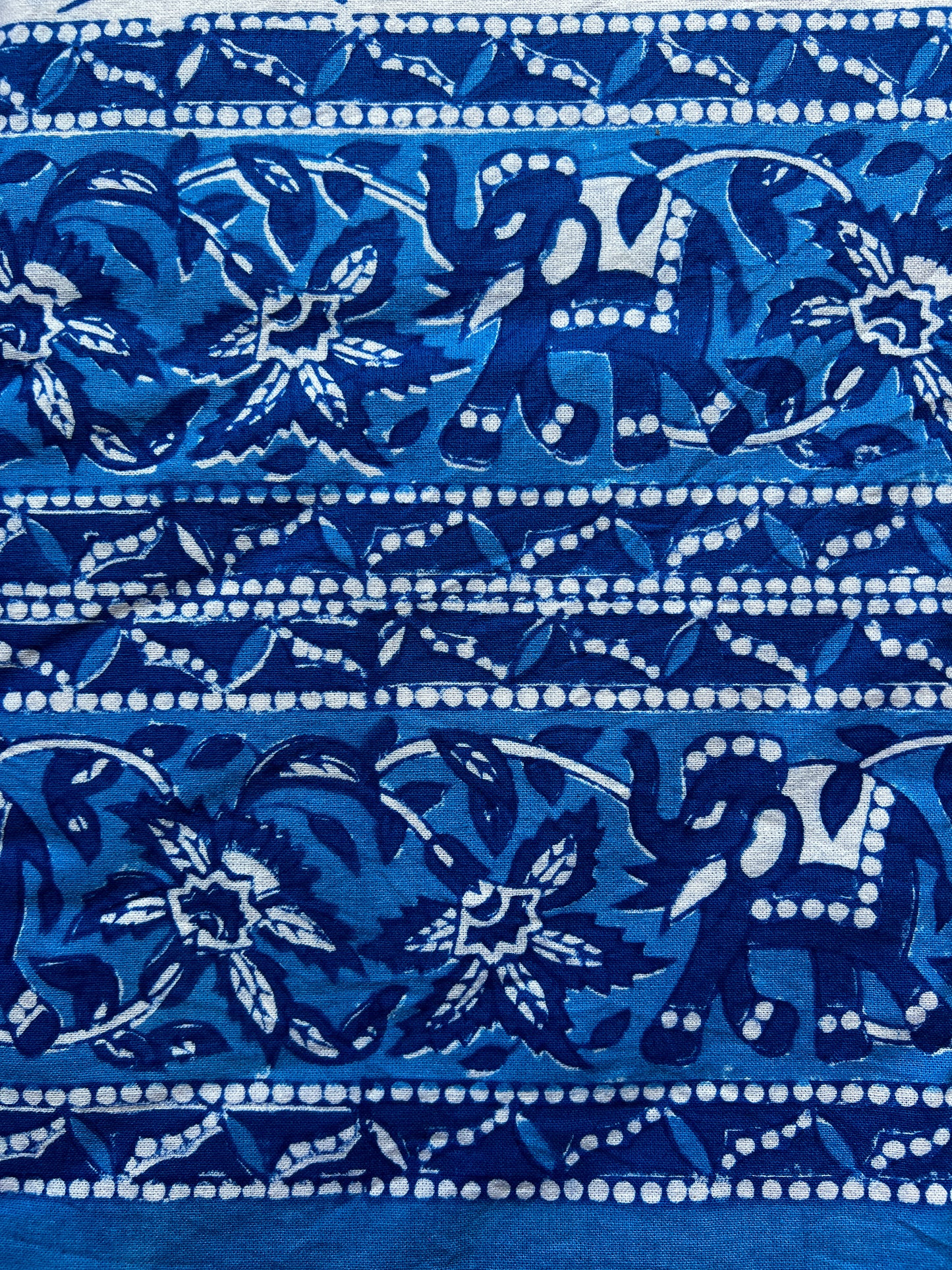 Ancient Indian Artisan Table Cloth- YOOOO this one FIREEEE blue white