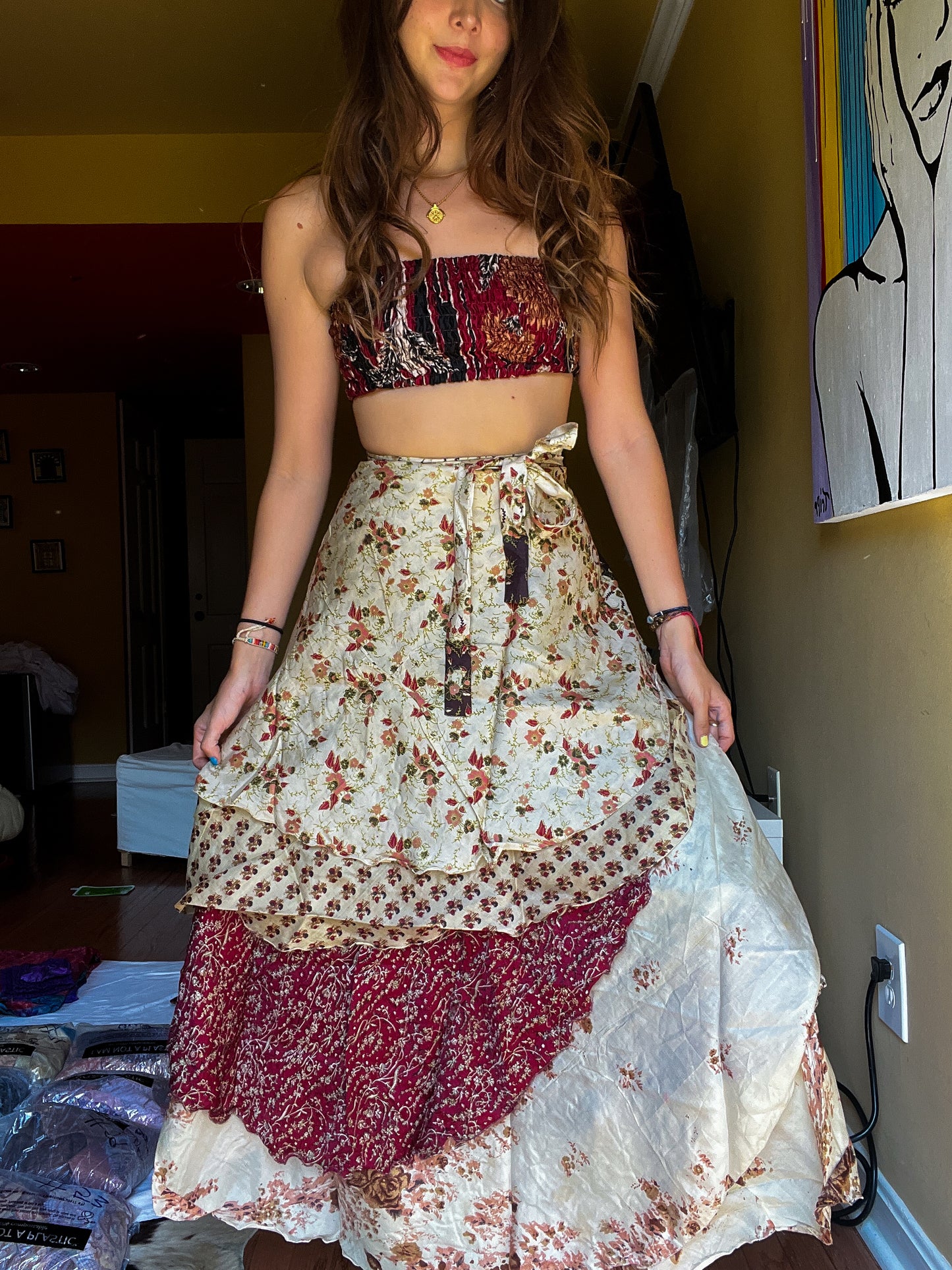 sari wrap skirt #80- SOMEONE NEEDS TO GET THIS ONE