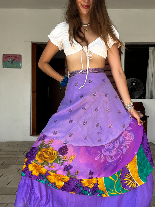 Sari Wrap sample-purple #9