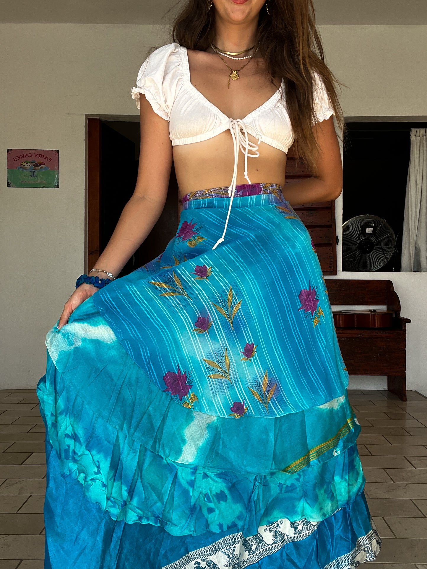 Sari Wrap sample-Blue #10