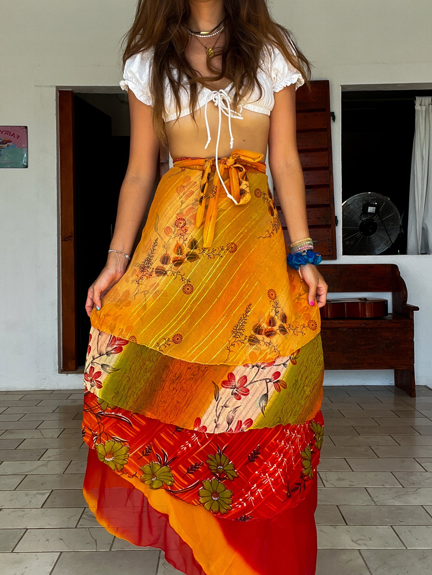 Sari Wrap sample- Orange #12