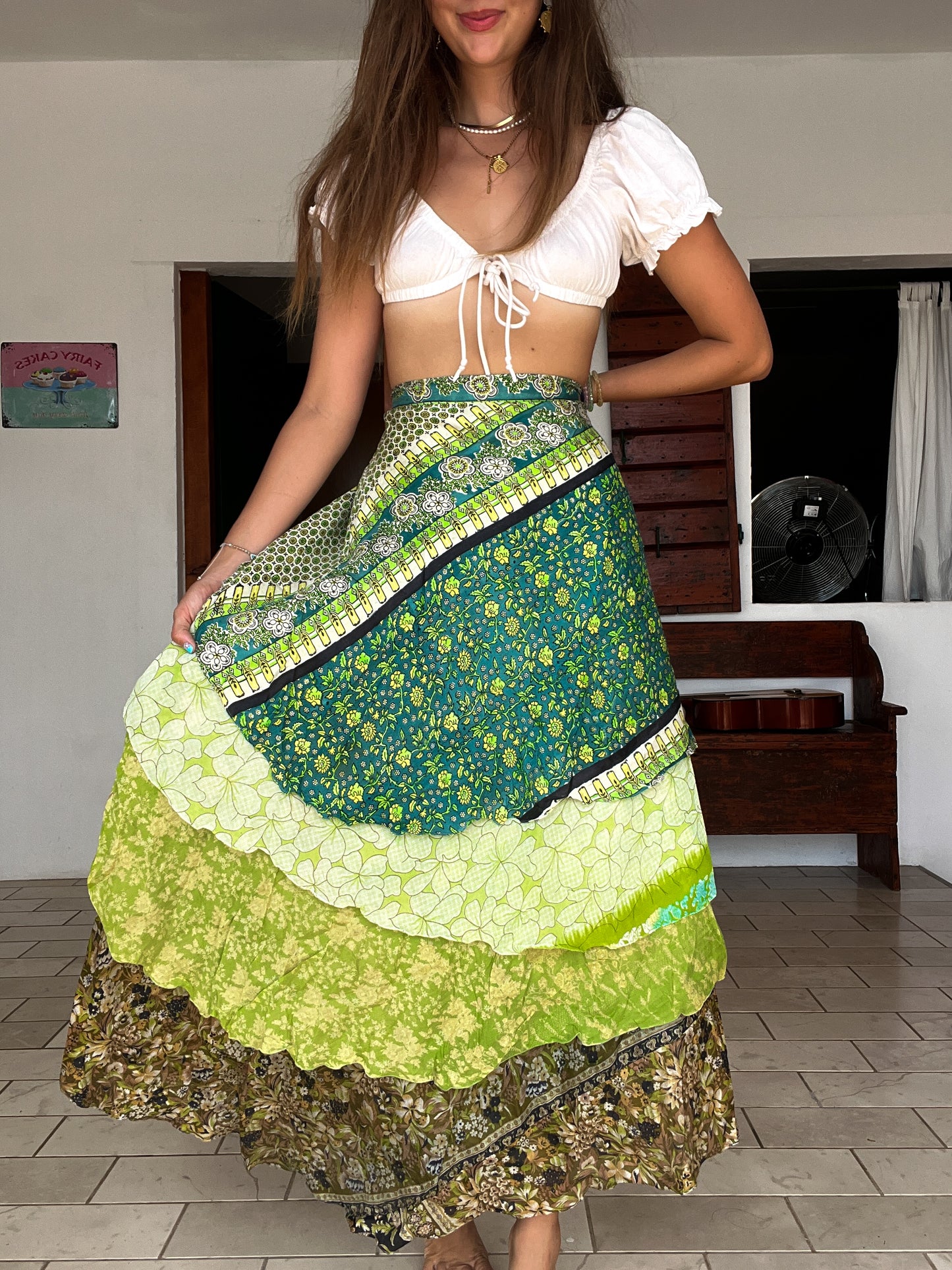 Sari Wrap sample- Green #17