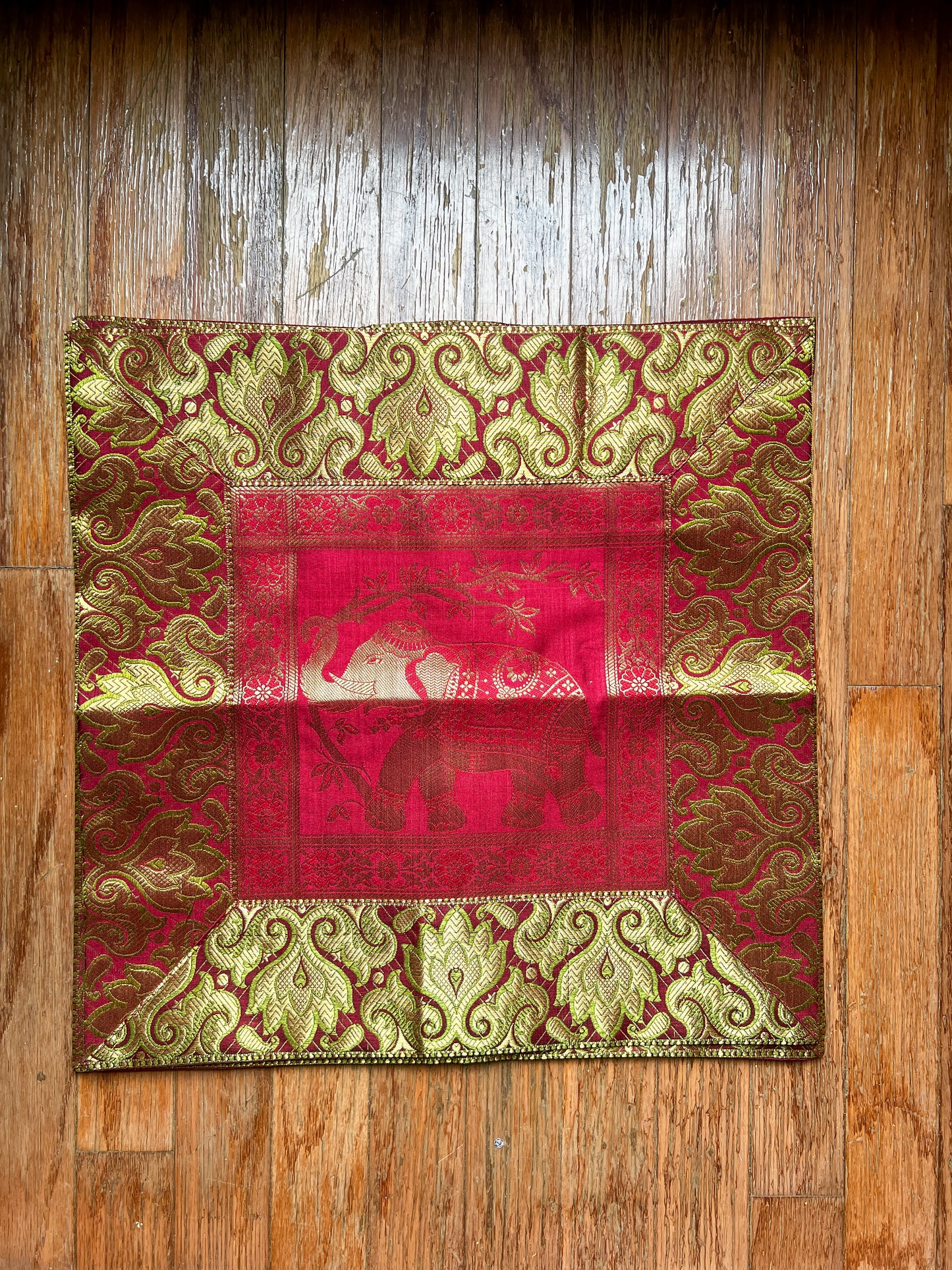 Beautiful Pillow - Pink Elephant, Peacock x2